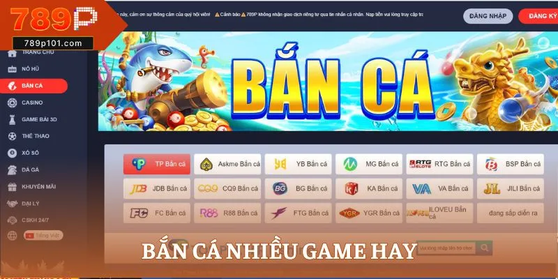 Bắn cá nhiều game hay